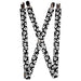 Suspenders - 1.0" - NBC Jack Expressions Scattered Black White Suspenders Disney   
