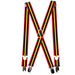 Suspenders - 1.0" - Mickey Mouse Stripes Head Silhouette Red Black Yellow White Suspenders Disney   
