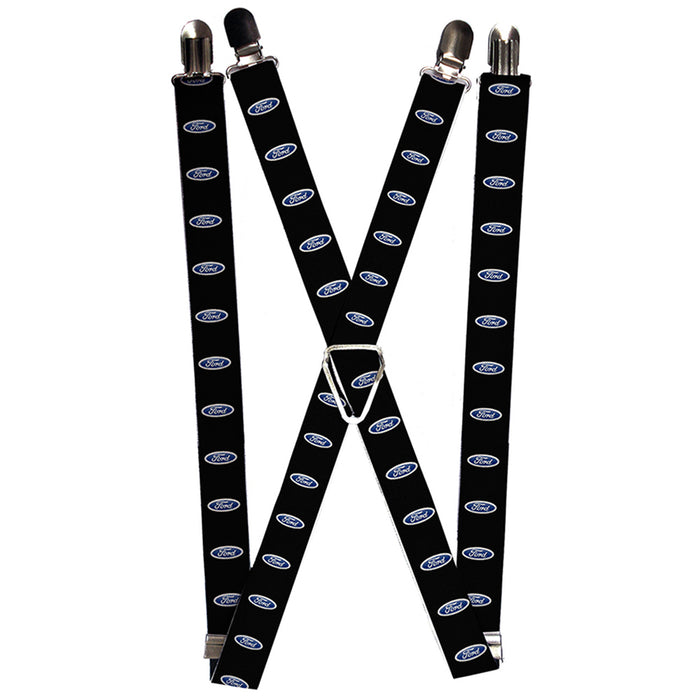 Suspenders - 1.0" - Ford Oval Logo REPEAT Suspenders Ford   