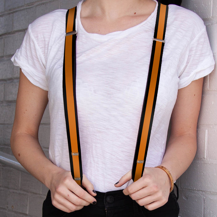 Suspenders - 1.0" - 426 HEMI Badge Stripes Orange Black White Suspenders Hemi   