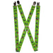 Suspenders - 1.0" - MARVIN THE MARTIAN w Poses Expressions Green Suspenders Looney Tunes   