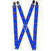 Suspenders - 1.0" - Superman Shield Blue Suspenders DC Comics   