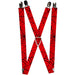 MARVEL COMICS Suspenders - 1.0" - Spiderweb Red Black Suspenders Marvel Comics   