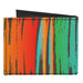 Canvas Bi-Fold Wallet - Scribble Zarape Fade Brown/Multi Color Canvas Bi-Fold Wallets Buckle-Down   