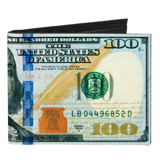 Canvas Bi-Fold Wallet - 100 Dollar Bill Series 2009 Canvas Bi-Fold Wallets Buckle-Down   