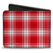 Bi-Fold Wallet - A Christmas Story RALPHIE Smiling Face Plaid Red White Green Bi-Fold Wallets Warner Bros. Holiday Movies   
