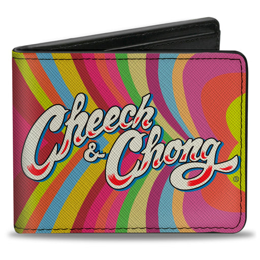 Bi-Fold Wallet - CHEECH & CHONG HIGH ROLLERS Smoke Pose Multi Color/White Bi-Fold Wallets Cheech & Chong   
