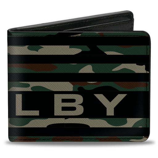 Bi-Fold Wallet - Carroll Shelby SHELBY Stretch Americana Camo Olive/Black Bi-Fold Wallets Carroll Shelby   