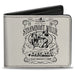 Bi-Fold Wallet - Disney 100 Mickey Mouse Steamboat Willie Title Scene Gray/Black Bi-Fold Wallets Disney   