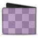 Bi-Fold Wallet - THE PROUD FAMILY Title Logo Checker Lavender/White/Blue Bi-Fold Wallets Disney   