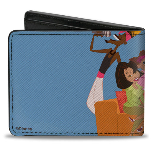 Bi-Fold Wallet - The Proud Family Group Pose Blue Bi-Fold Wallets Disney   