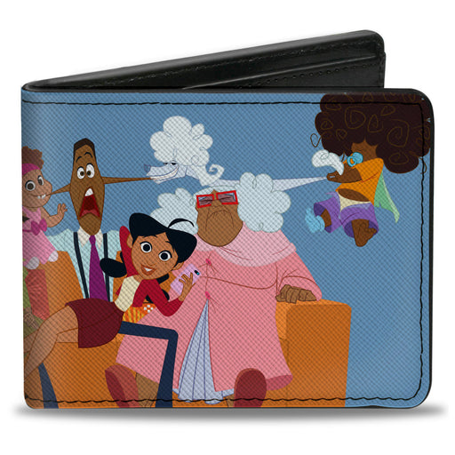 Bi-Fold Wallet - The Proud Family Group Pose Blue Bi-Fold Wallets Disney   