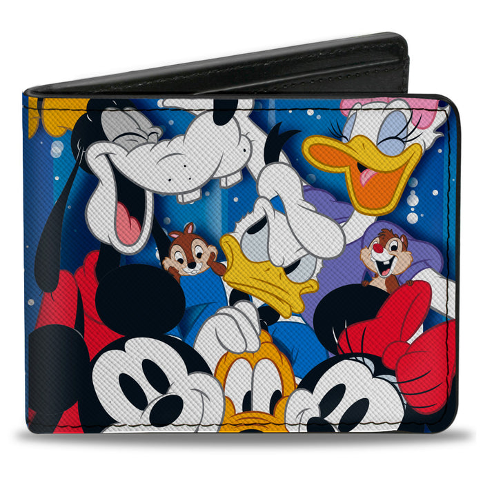Bi-Fold Wallet - Disney 100 Mickey and Friends Photo Booth Pose Blues Bi-Fold Wallets Disney   