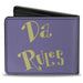 Bi-Fold Wallet - The Fairly OddParent DA RULES Book Lavender/Yellow Bi-Fold Wallets Nickelodeon   