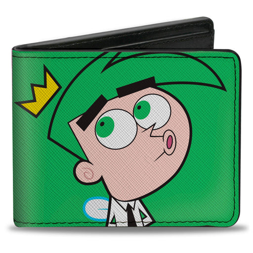 Bi-Fold Wallet - The Fairly OddParents Cosmo Green + Wanda Pink Poses Bi-Fold Wallets Nickelodeon   