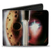 Bi-Fold Wallet - Friday the 13th PART VII THE NEW BLOOD Movie Poster and Title Logo Bi-Fold Wallets Warner Bros. Horror Movies   