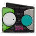 Bi-Fold Wallet - Invader Zim/Robot CLOSE-UP I AM SO CONFUSED Bi-Fold Wallets Nickelodeon   