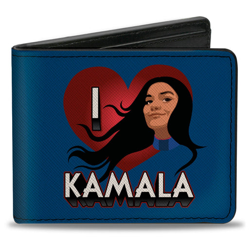 MARVEL STUDIOS MS. MARVEL 

Bi-Fold Wallet - Ms. Marvel I LOVE KAMALA Heart Pose Blue Bi-Fold Wallets Marvel Comics   