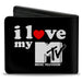Bi-Fold Wallet - MTV I LOVE MY MTV Black/White/Red Bi-Fold Wallets MTV   
