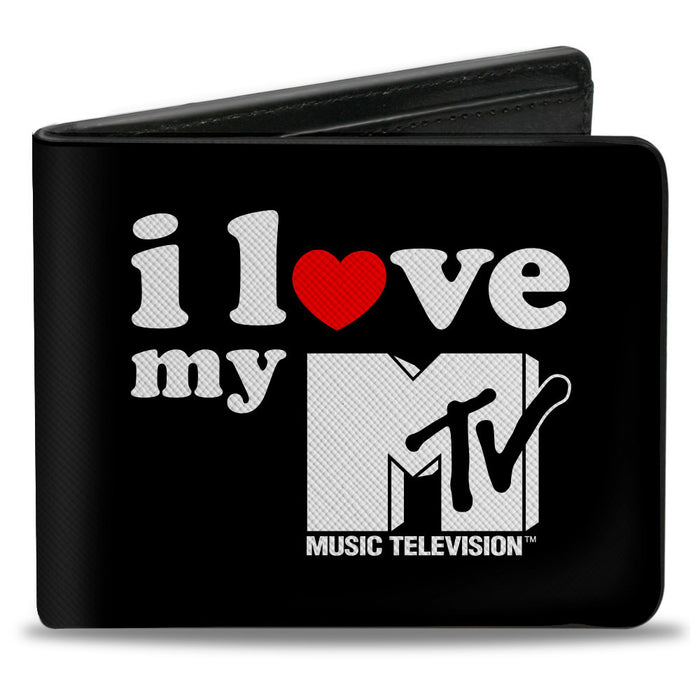 Bi-Fold Wallet - MTV I LOVE MY MTV Black/White/Red Bi-Fold Wallets MTV   