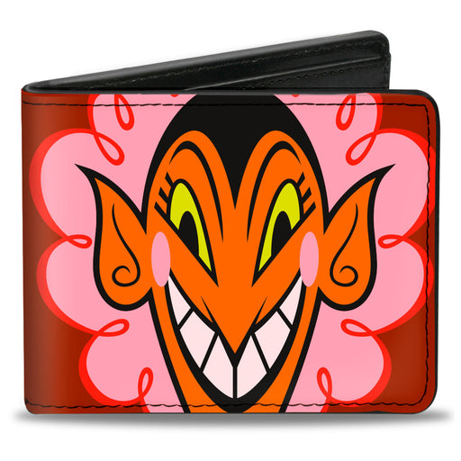 Bi-Fold Wallet - The Powerpuff Girls HIM Face Close-Up Red Bi-Fold Wallets Warner Bros. Animation   