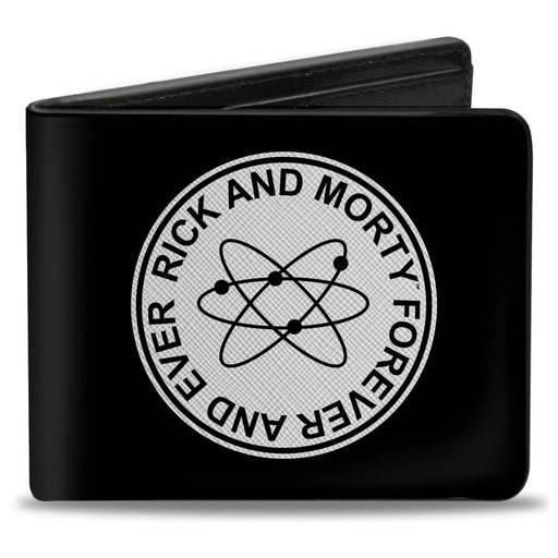 Bi-Fold Wallet - RICK AND MORTY FOREVER AND EVER Logo Black/White Bi-Fold Wallets Rick and Morty   