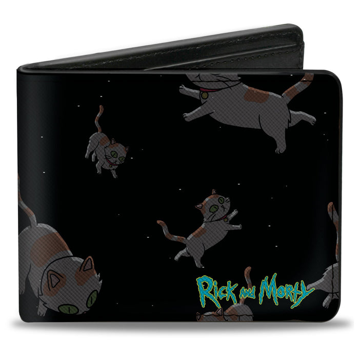 Bi-Fold Wallet - RICK AND MORTY Cats in Space Scattered Bi-Fold Wallets Rick and Morty   