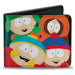Bi-Fold Wallet - South Park Boys Group Pose Stripe Greens Bi-Fold Wallets Comedy Central   