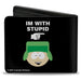 Bi-Fold Wallet - South Park Cartman and Heidi I'M WITH Quotes Black/White Bi-Fold Wallets Comedy Central   
