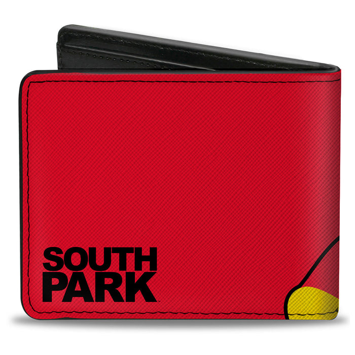Bi-Fold Wallet - South Park Cartman Face Character Close-Up Red Bi-Fold Wallets Comedy Central   