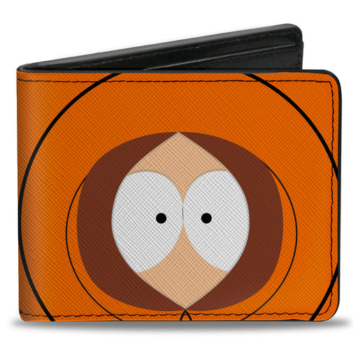 Bi-Fold Wallet - South Park Kenny Face Character Close-Up Orange Bi-Fold Wallets Comedy Central   