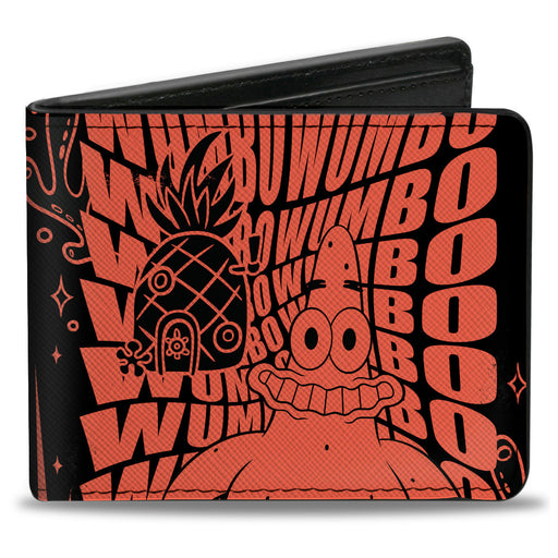 Bi-Fold Wallet - SpongeBob Patrick Star WUMBO Pose Black/Red Bi-Fold Wallets Nickelodeon   