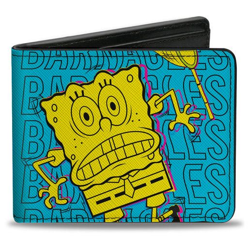 Bi-Fold Wallet - SpongeBob SquarePants BARNACLES Pose Blue Bi-Fold Wallets Nickelodeon   