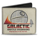 Bi-Fold Wallet - Star Wars Death Star GALACTIC SHUTTLE EXCURSIONS Ad Cream Bi-Fold Wallets Star Wars   