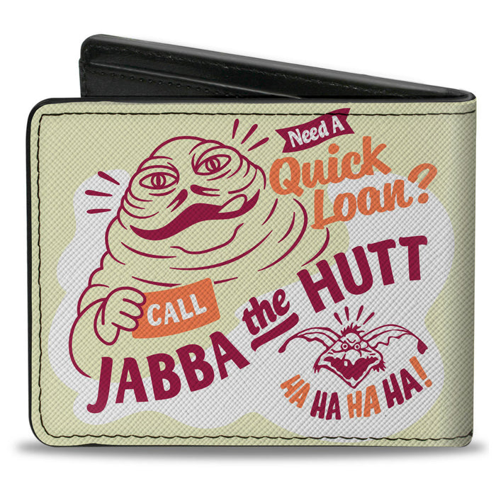 Bi-Fold Wallet - Star Wars JABBA THE HUT QUICK LOAN Ad Cream/Red/Orange Bi-Fold Wallets Star Wars   