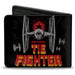 Bi-Fold Wallet - Star Wars IMPERIAL TIE FIGHTER Ad Black/Gray/Red/Orange Bi-Fold Wallets Star Wars   