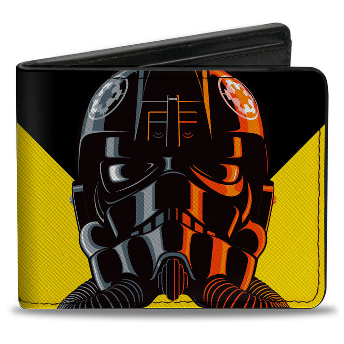 Bi-Fold Wallet - Star Wars TIE Pilot Galactic Empire Ad Black/Red/Orange/Yellow Bi-Fold Wallets Star Wars   