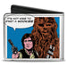 Bi-Fold Wallet - Star Wars Han Solo and Chewbacca UPSET A WOOKIE Comic Scene Bi-Fold Wallets Star Wars   