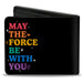 Bi-Fold Wallet - STAR WARS Pride Logo + MAY THE FORCE BE WITH YOU Black/Rainbow Bi-Fold Wallets Star Wars   