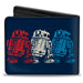 Bi-Fold Wallet - Star Wars R2-D2 Americana Blues/Red/White Bi-Fold Wallets Star Wars   