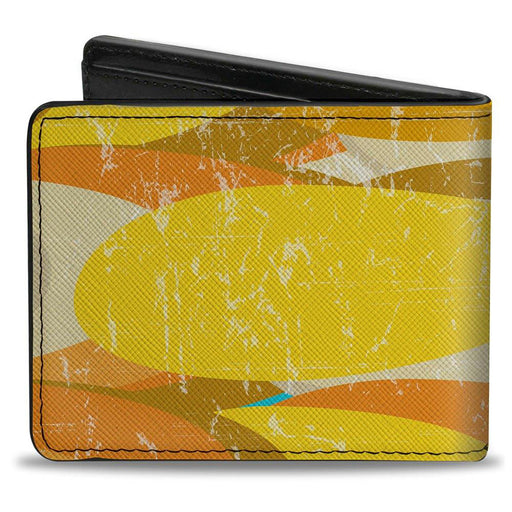 Bi-Fold Wallet - Spots Stacked Weathered Yellows/Browns Bi-Fold Wallets Buckle-Down   