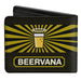 Bi-Fold Wallet - Beer Pint/BEERVANA Rays/Waves Black/Olive Bi-Fold Wallets Buckle-Down   