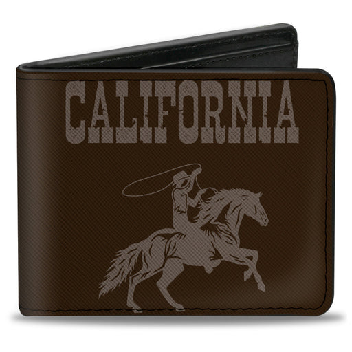 Bi-Fold Wallet - CALIFORNIA WILD WILD WEST Rodeo Browns Bi-Fold Wallets Buckle-Down   