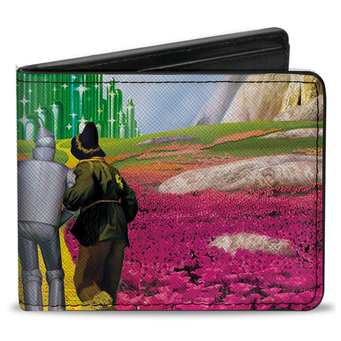 Bi-Fold Wallet - The Wizard of Oz Yellow Brick Road Poppy Field