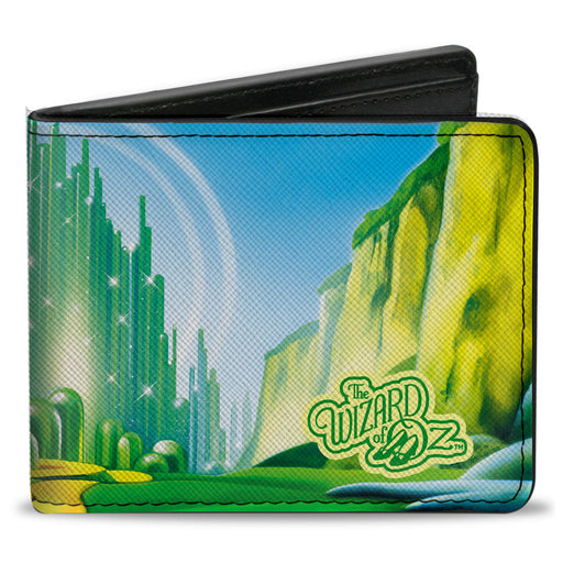 Bi-Fold Wallet - The Wizard of Oz Emerald City Scene Blues/Greens Bi-Fold Wallets Warner Bros. Movies   