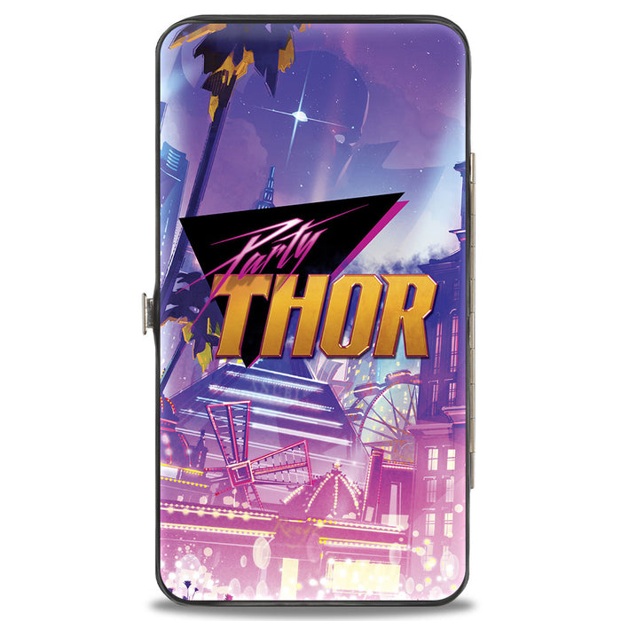 MARVEL STUDIOS WHAT IF 

Hinged Wallet - Marvel Studios WHAT IF…? PARTY THOR Spinning Hammer Action Pose + Logo Hinged Wallets Marvel Comics   