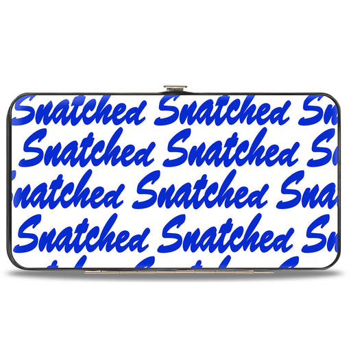 Hinged Wallet - SNATCHED Script White/Blue Hinged Wallets Buckle-Down   