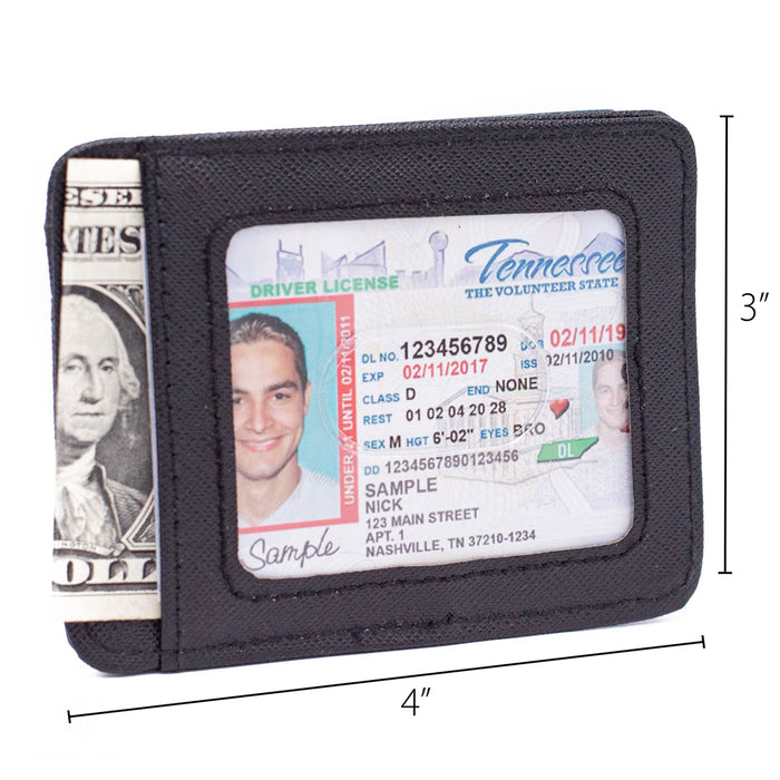 Buckle-Down Metal Wallet-Mustang W/Text spazzolato Buckle-Down Metal Wallet-Mustang W/Text spazzolato