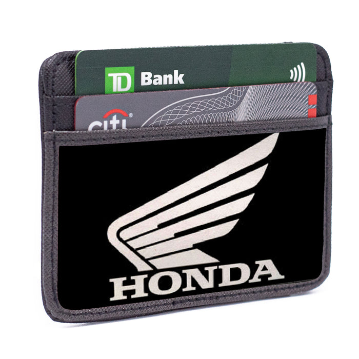 Weekend Wallet - HONDA Motorcycle Black White Mini ID Wallets Honda Moto   