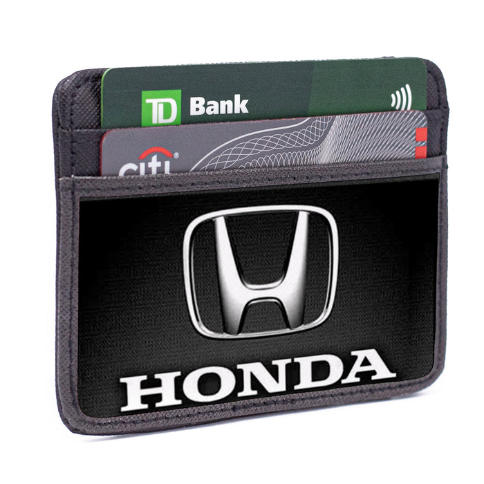 Weekend Wallet - Honda Logo Black Silver White Mini ID Wallets Honda   